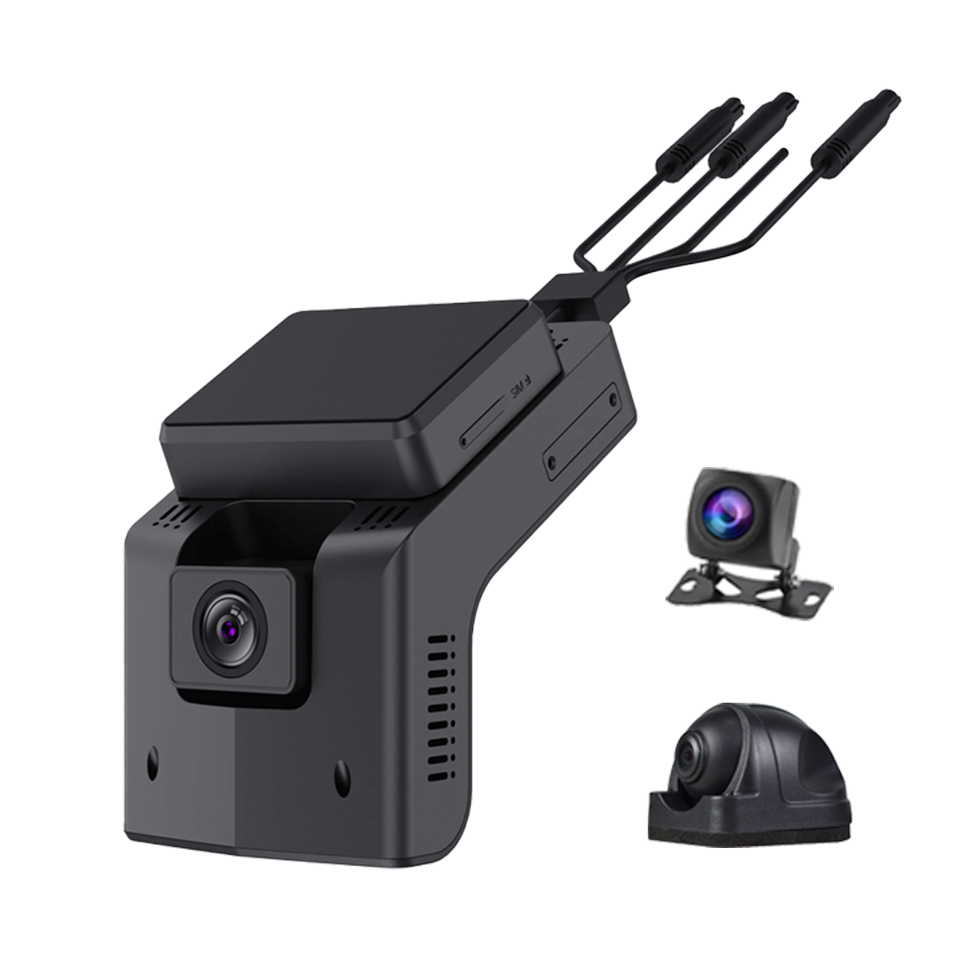 Dual Dashcam GPS Tracker with ADAS And DMS -T98 AI 2+2