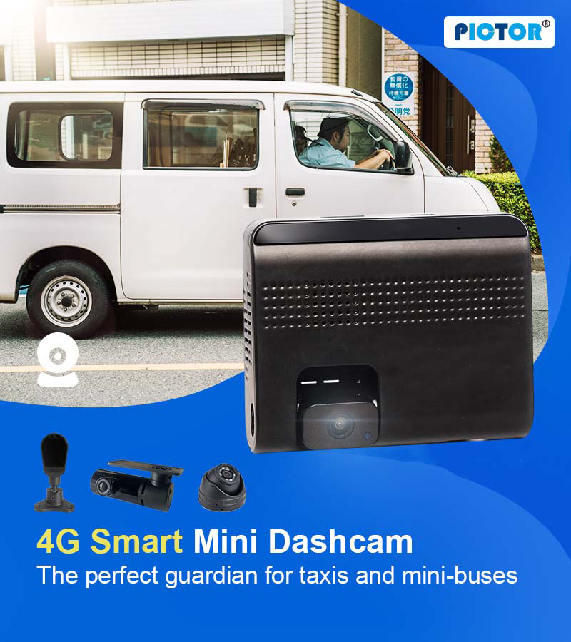 PICTOR T98 1+3 AI 4G Smart Dash Cam (4G Smart Video Terminal)