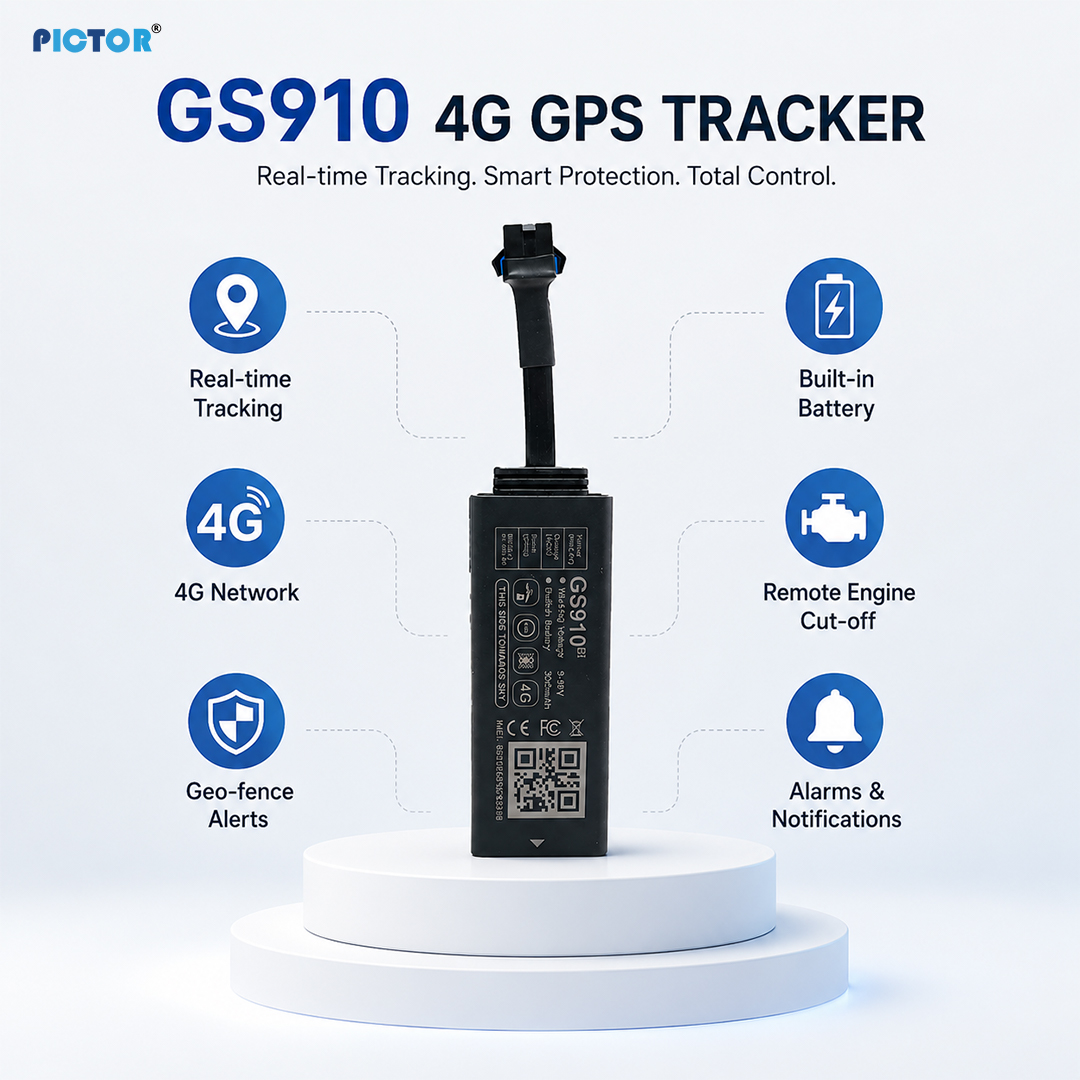 GS910 4-Wire 4G GPS Vehicle Tracker for Fleet Management
